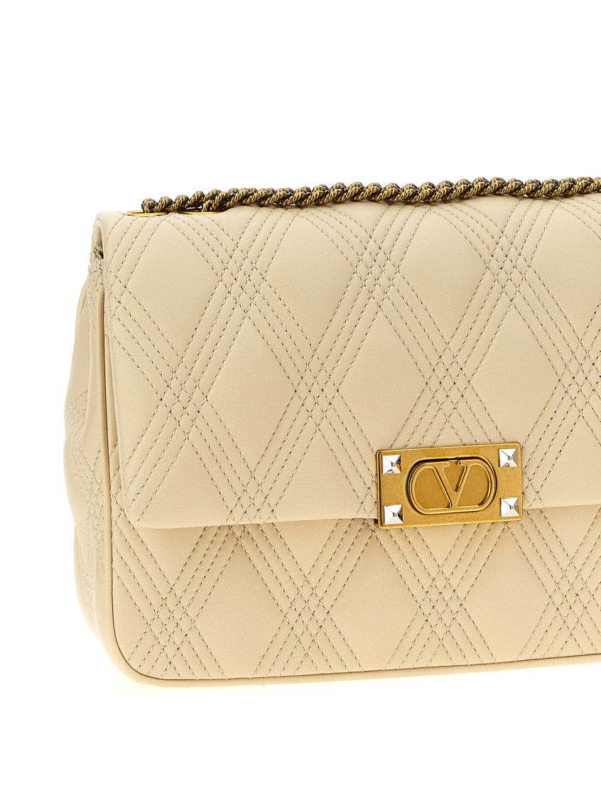 White 'Quiltie 67' M Shoulder Bag 3