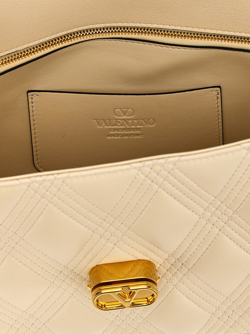 White 'Quiltie 67' M Shoulder Bag 4