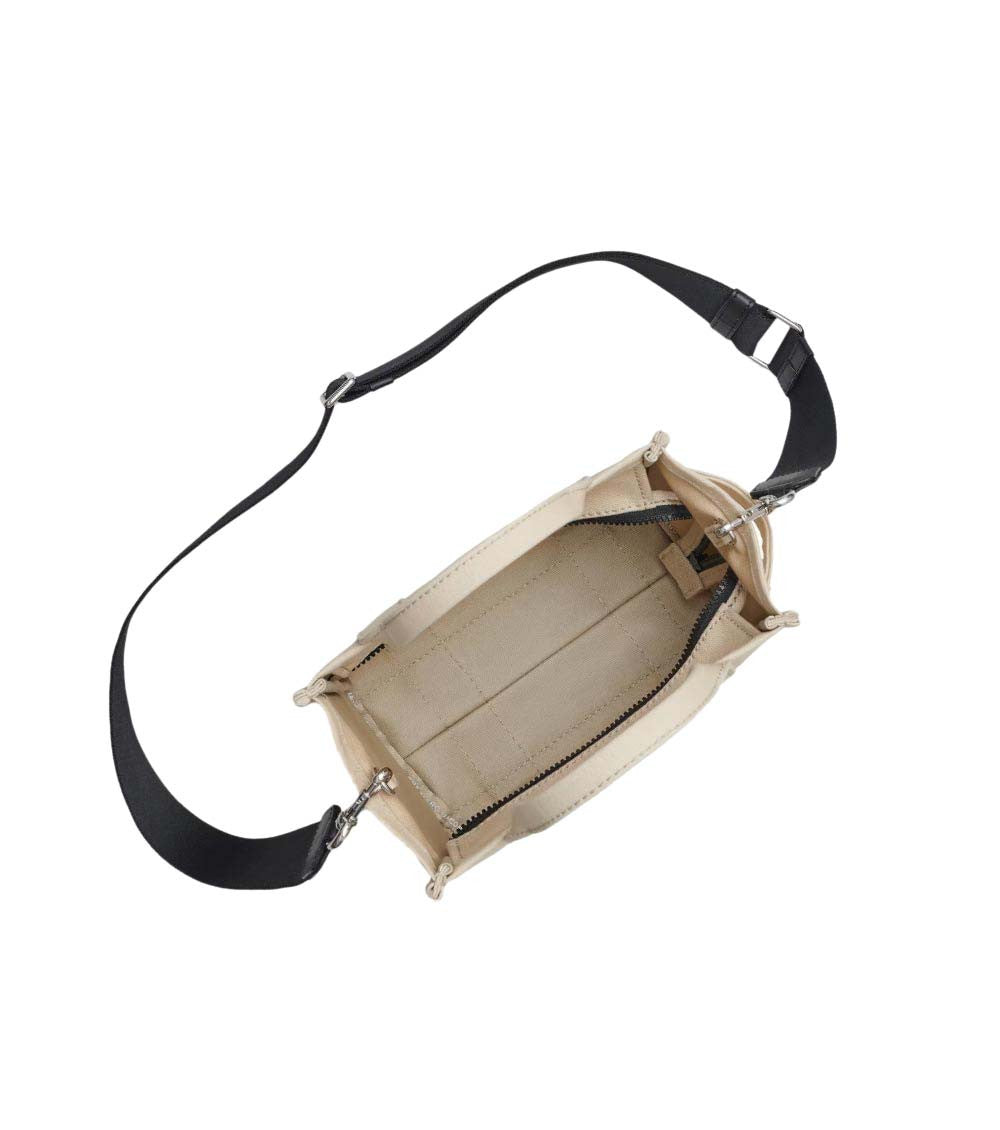 Beige The Canvas Top Zip Small Tote 4