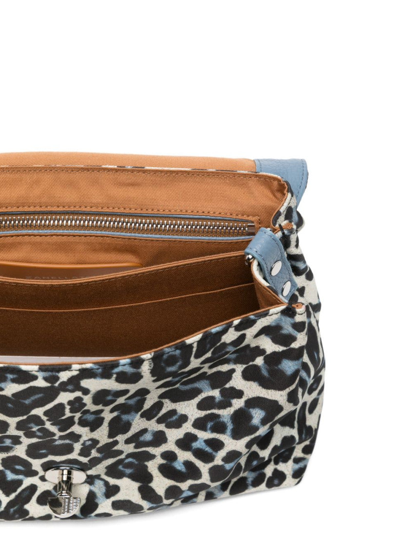 Leopard Print Postina Small Satchel 3