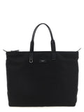 Black Logo Top Zip Tote 1