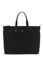Black Logo Top Zip Tote 1