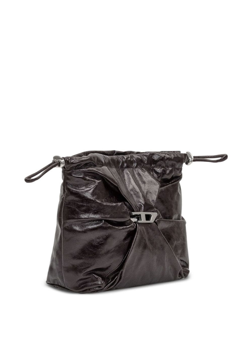 Brown Scrunch-D bucket bag 2