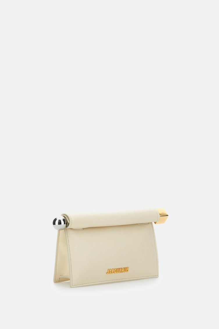 Ivory Rond Carre clutch 2