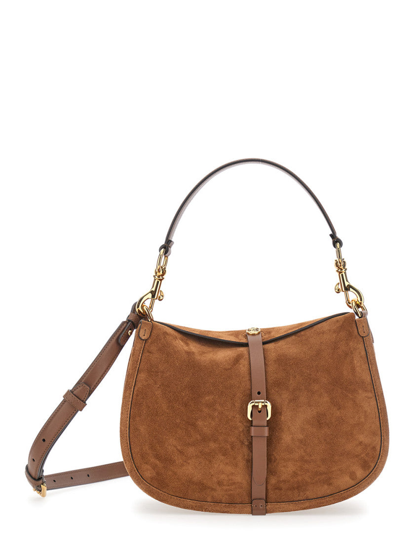 Brown Suede shoulder bag 1