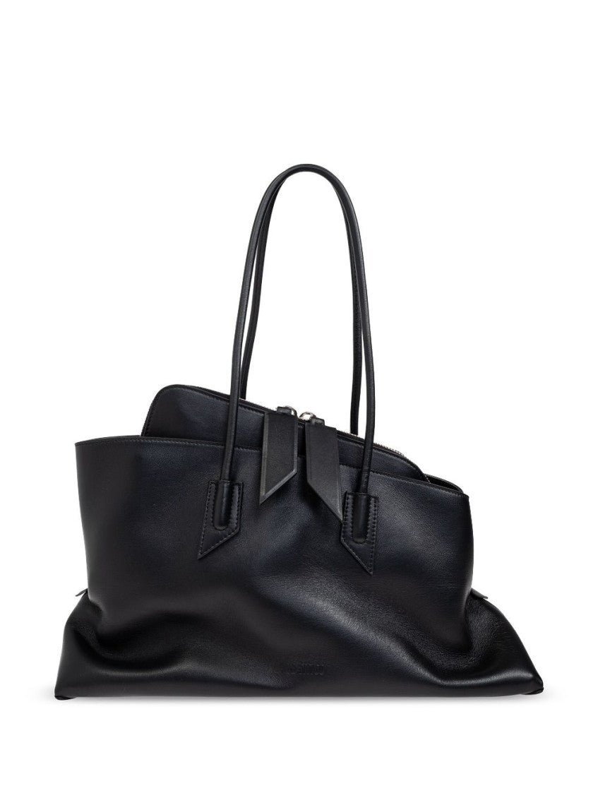 Black La Passeggiata Top Zip Medium Tote 1