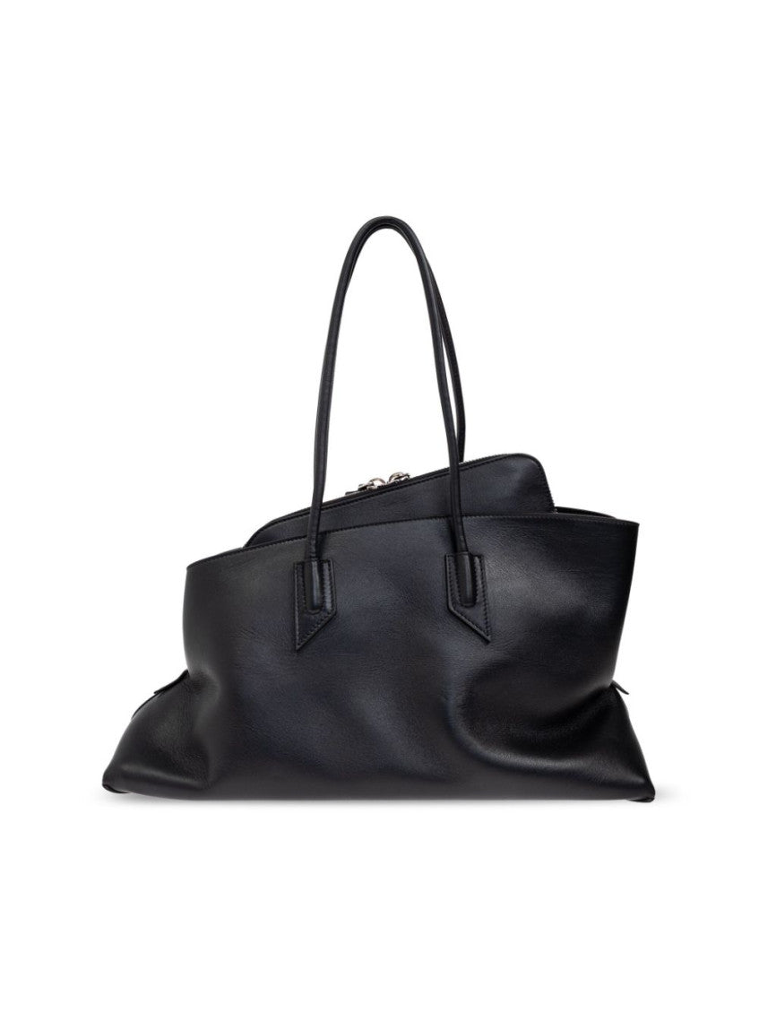 Black La Passeggiata Top Zip Medium Tote 2