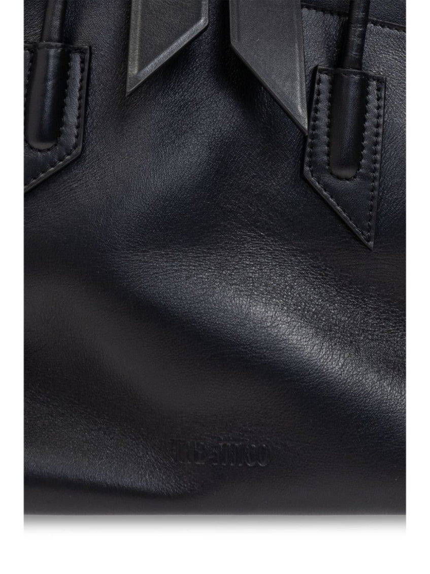 Black La Passeggiata Top Zip Medium Tote 3