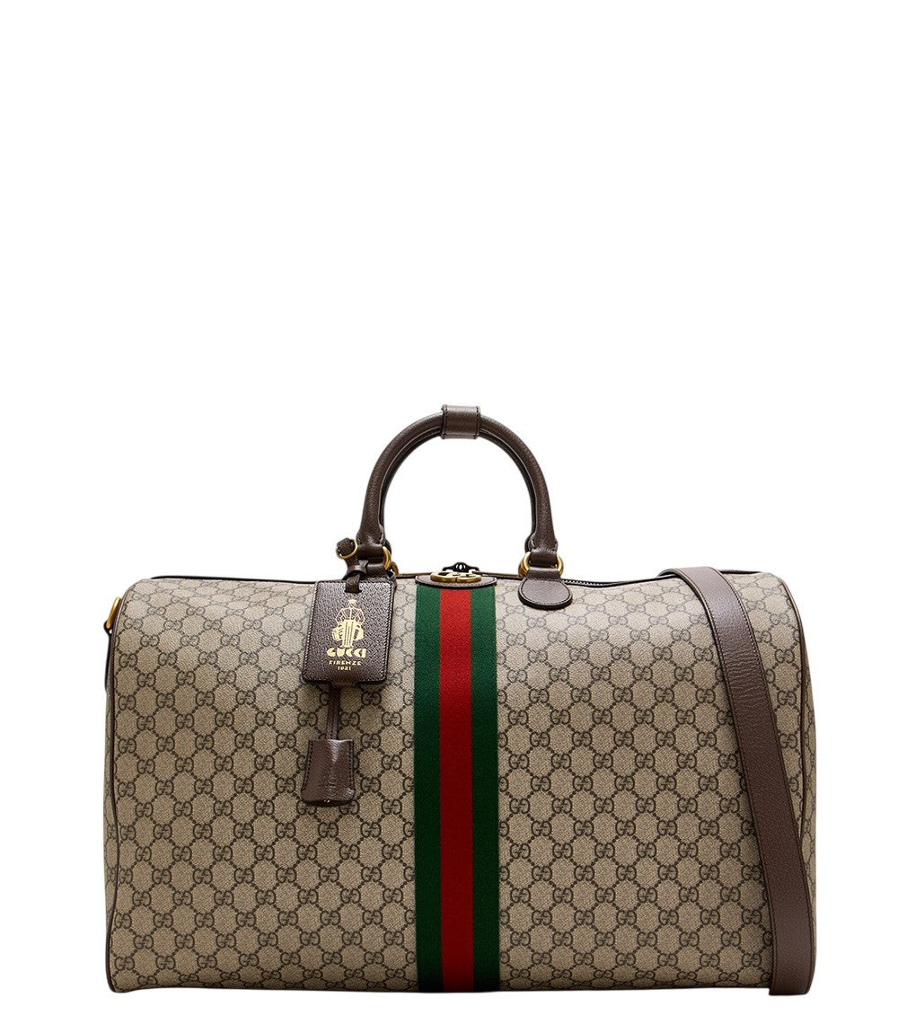 Beige Savoy Large Duffle Bag 1