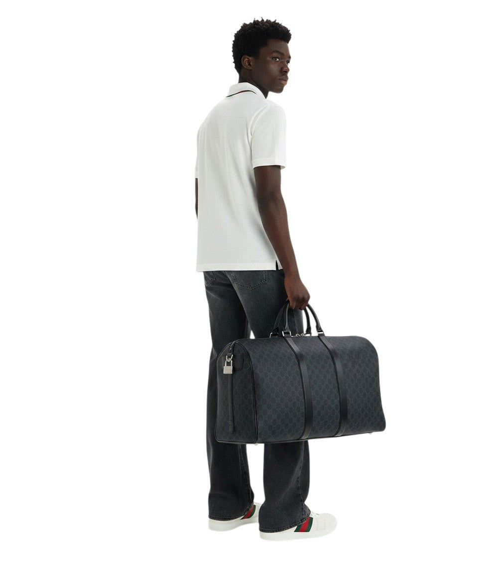 Black GG Large Duffle Bag 4