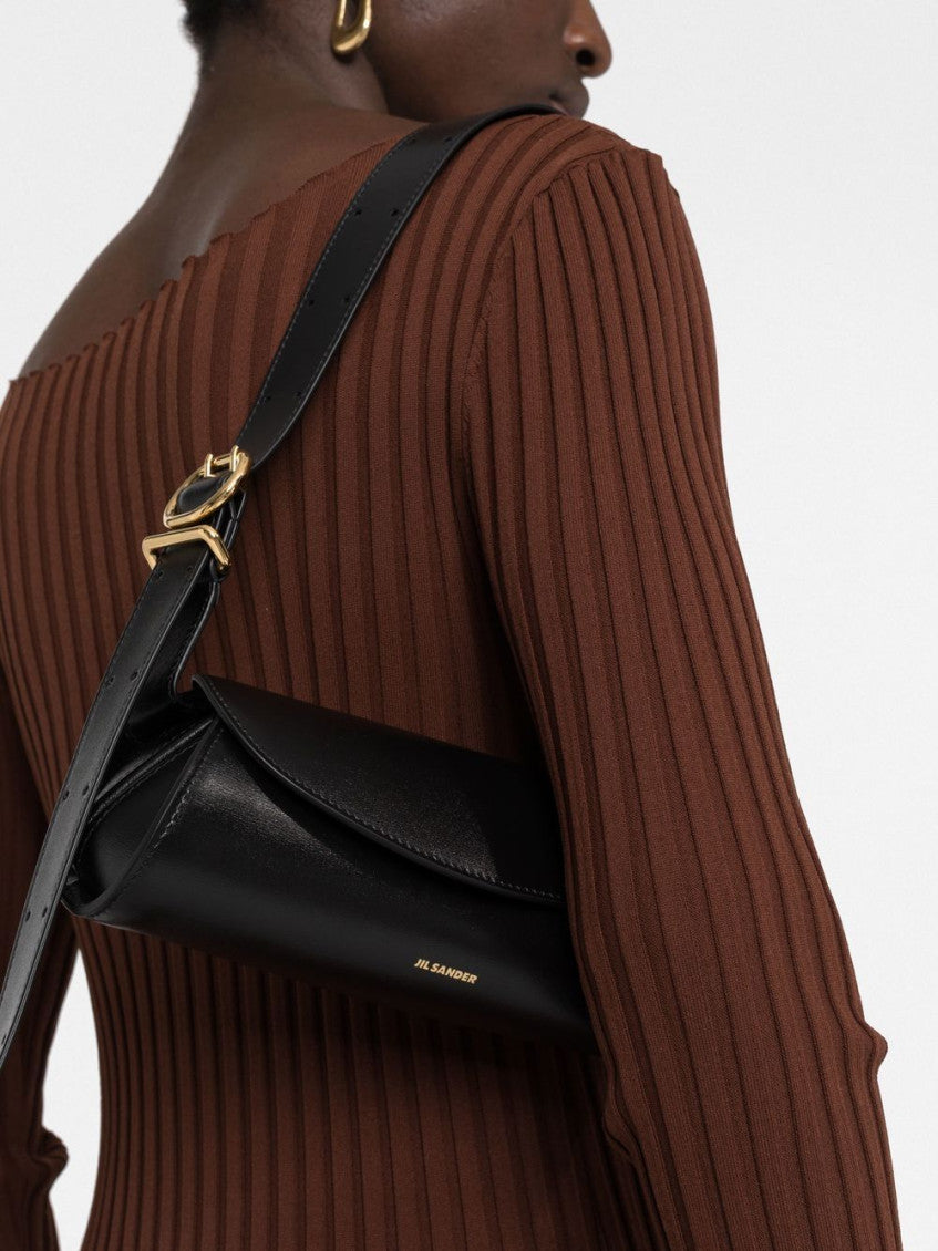 Black Cannolo Mini Shoulder Bag 6