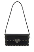 Black leather Rockstud shoulder bag  1