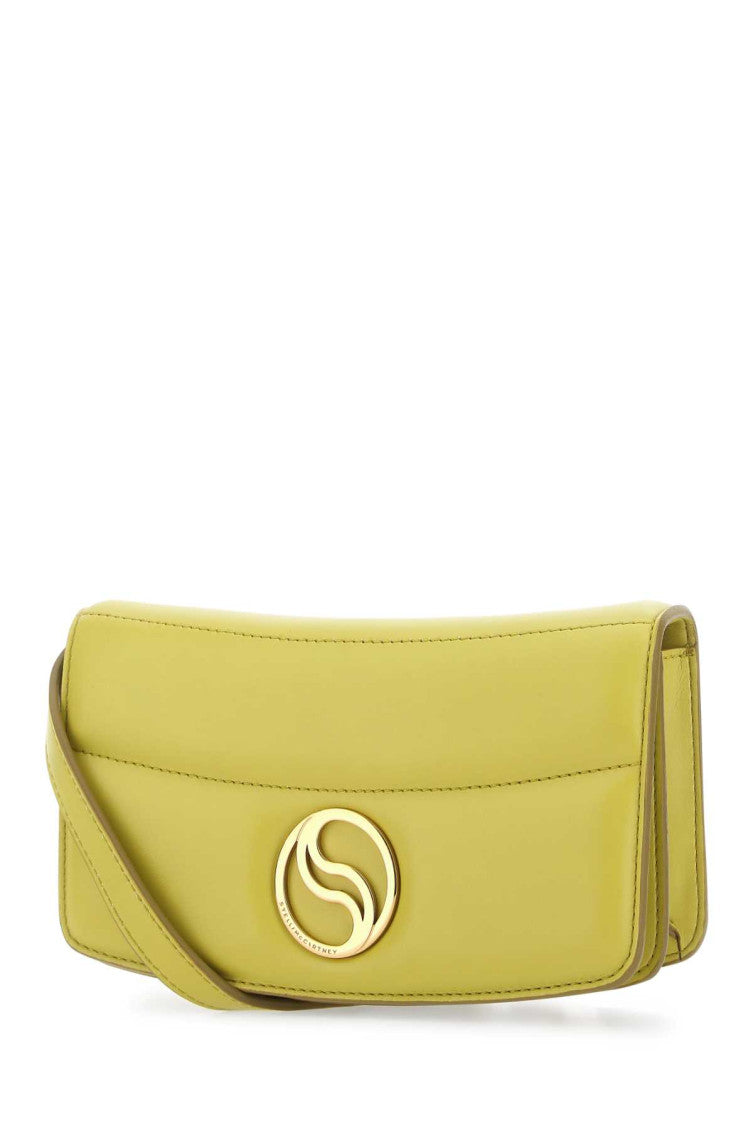 Yellow logo plaque crossbody bag 2