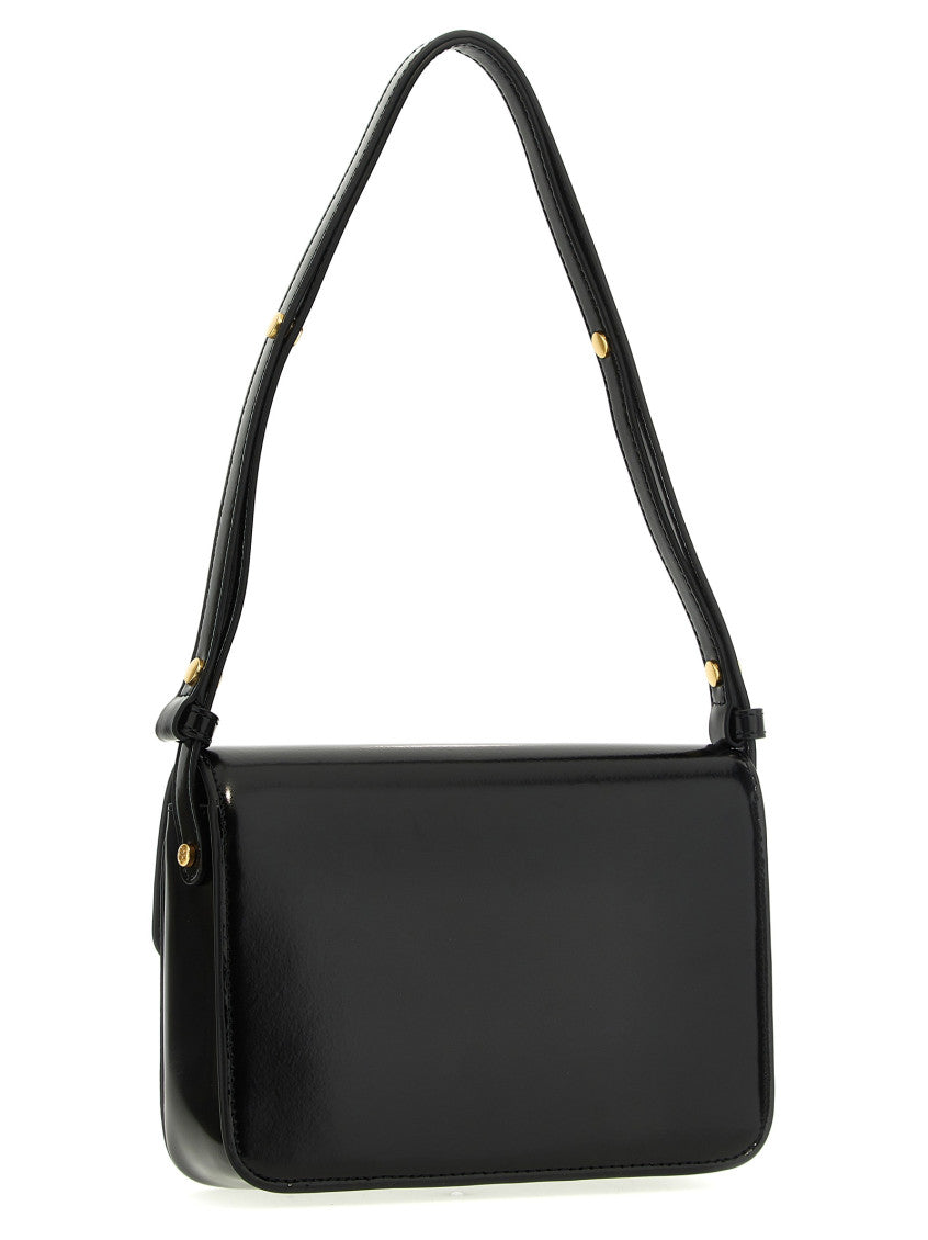 Black logo-plaque crossbody bag 2