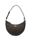 Dark Brown VLogo Mini Hobo 1