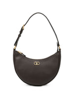 Dark Brown VLogo Mini Hobo 1