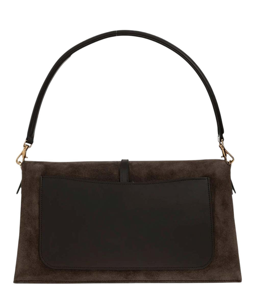 Brown T Timeless Large Shoulder Bag 2