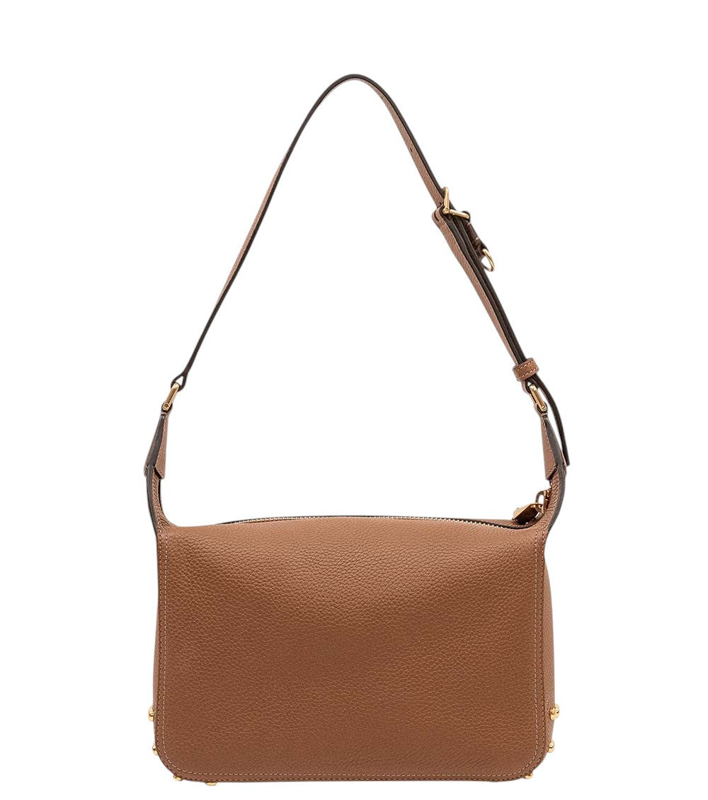 Brown Metal Dots Mini Shoulder Bag 3