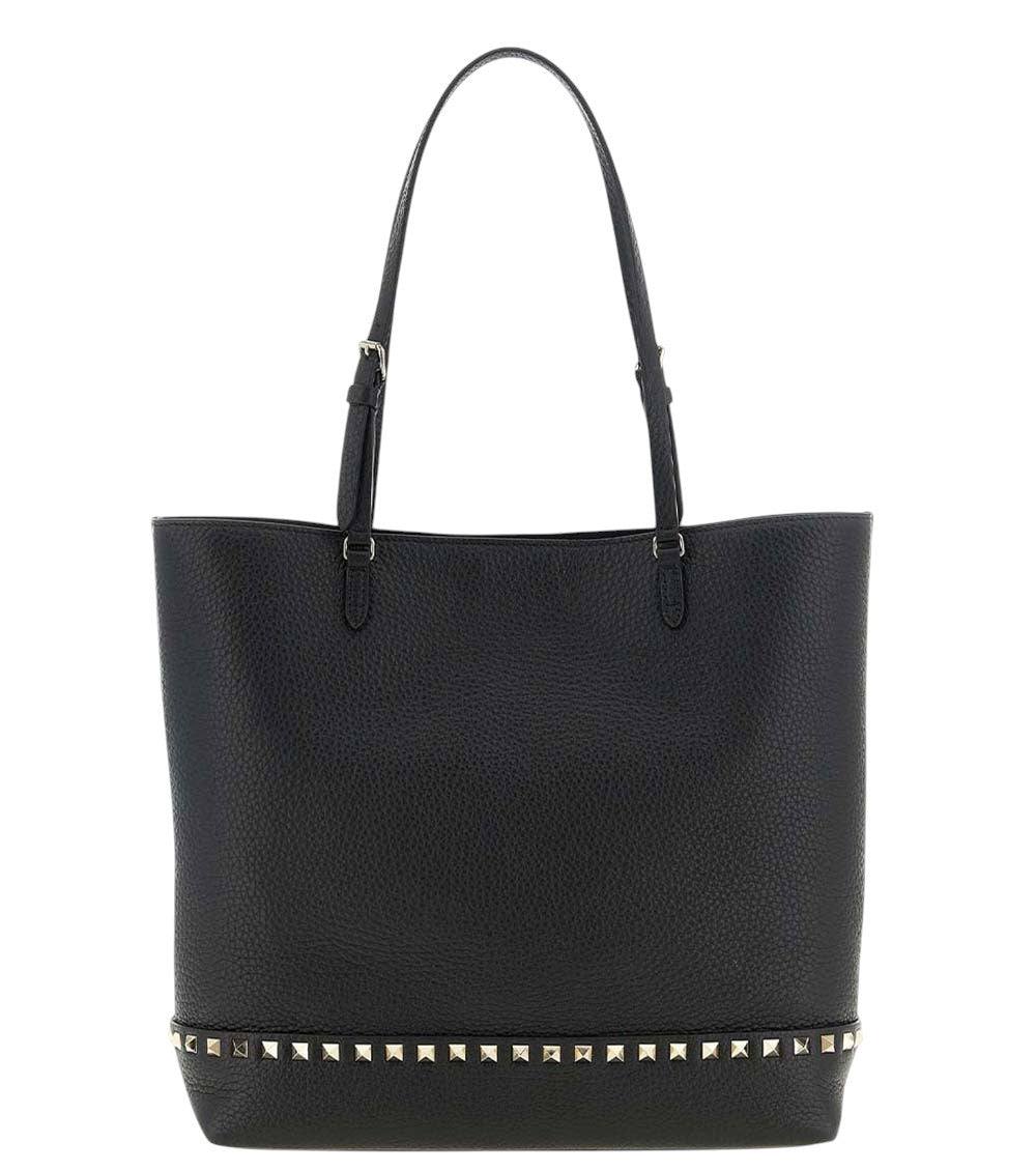 Black Rockstud Medium Tote 1