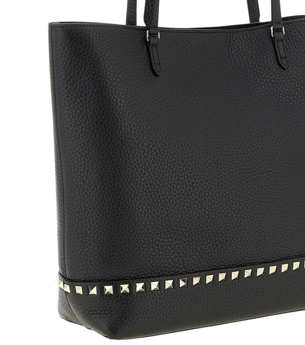 Black Rockstud Medium Tote 3