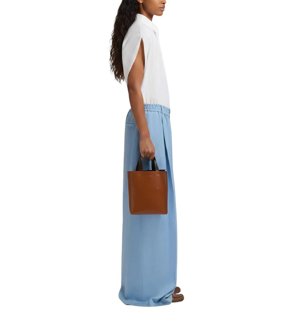 Brown/Beige Museo Mini Tote 5