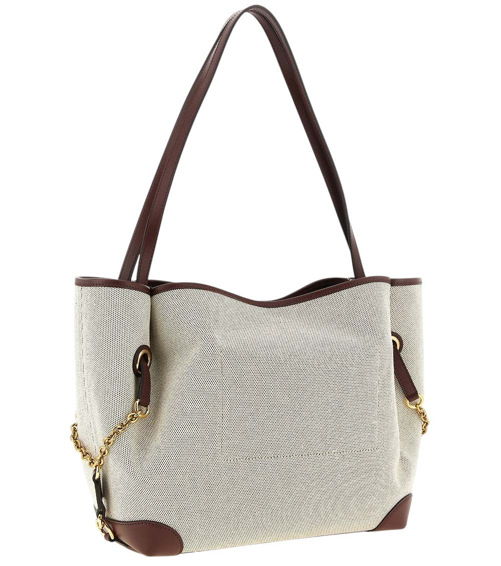 Beige Clover Large Tote 2