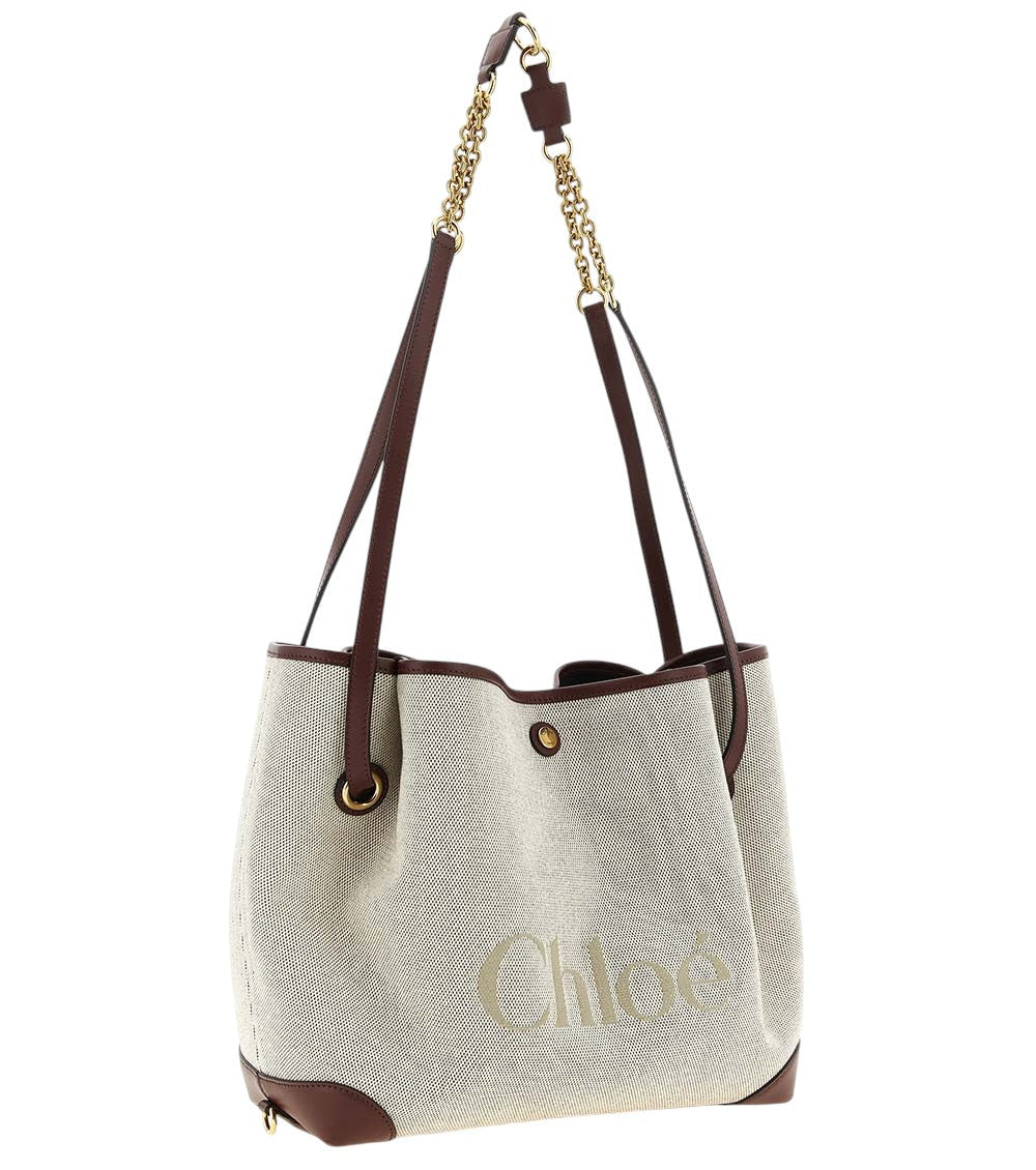 Beige Clover Large Tote 3