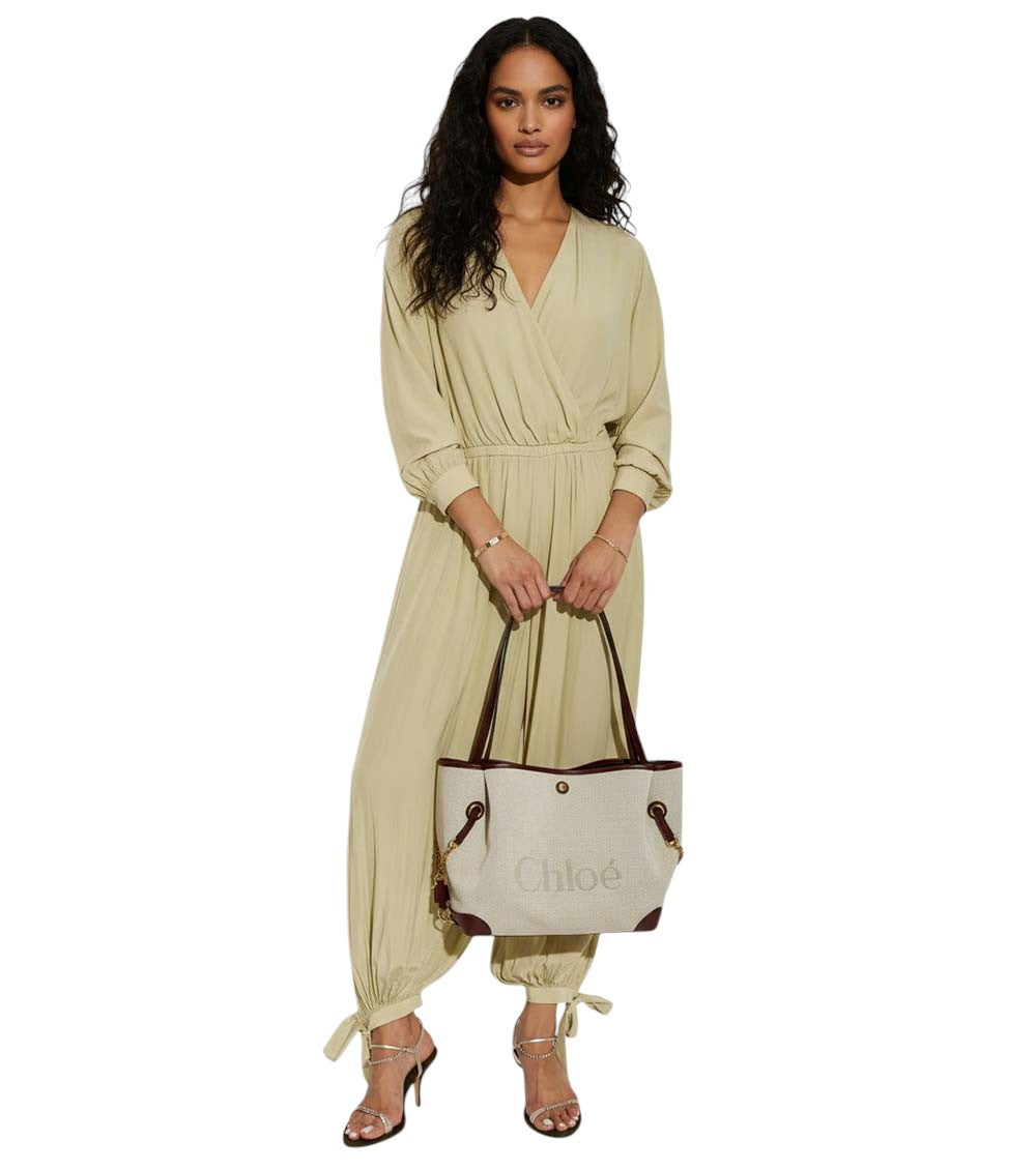 Beige Clover Large Tote 5
