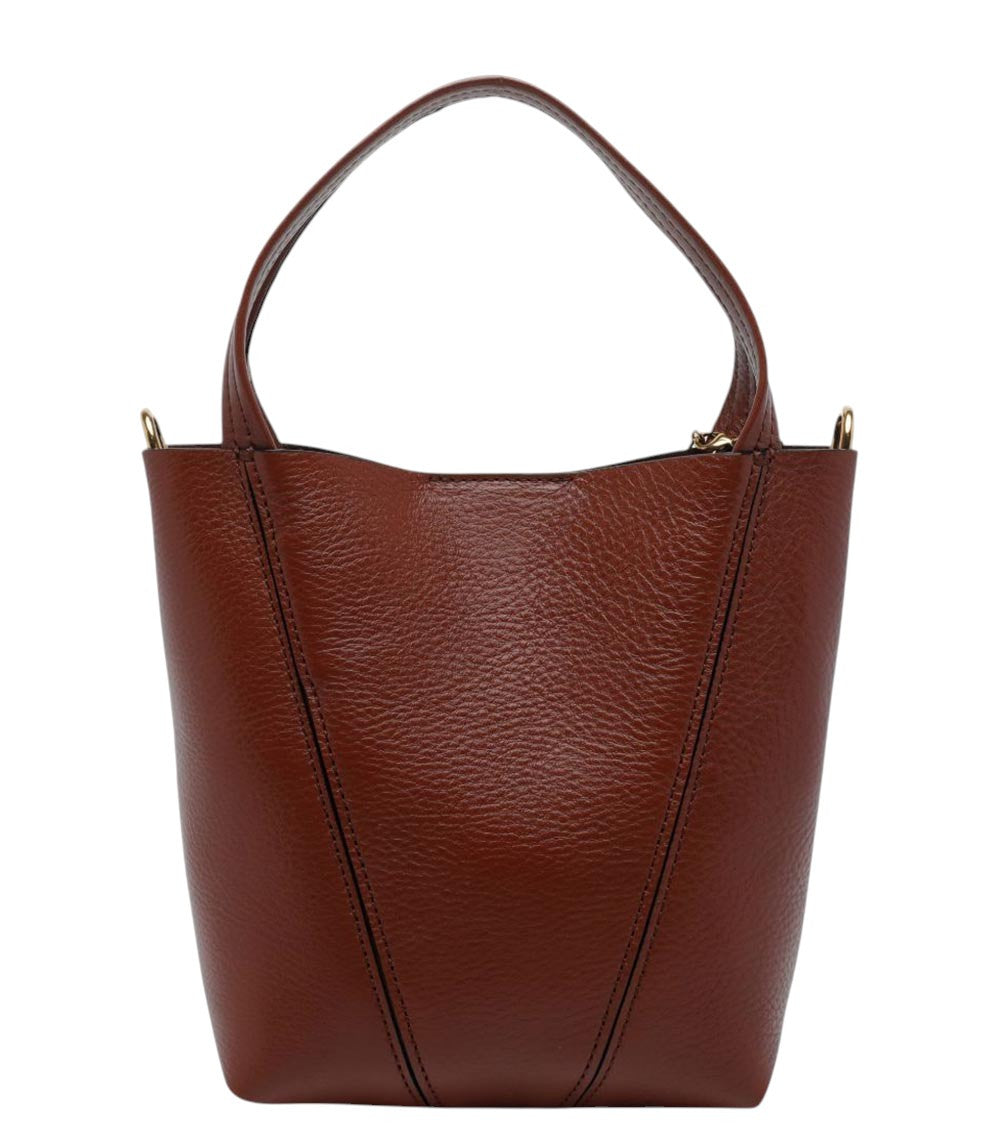 Brown Spin Small Tote 4