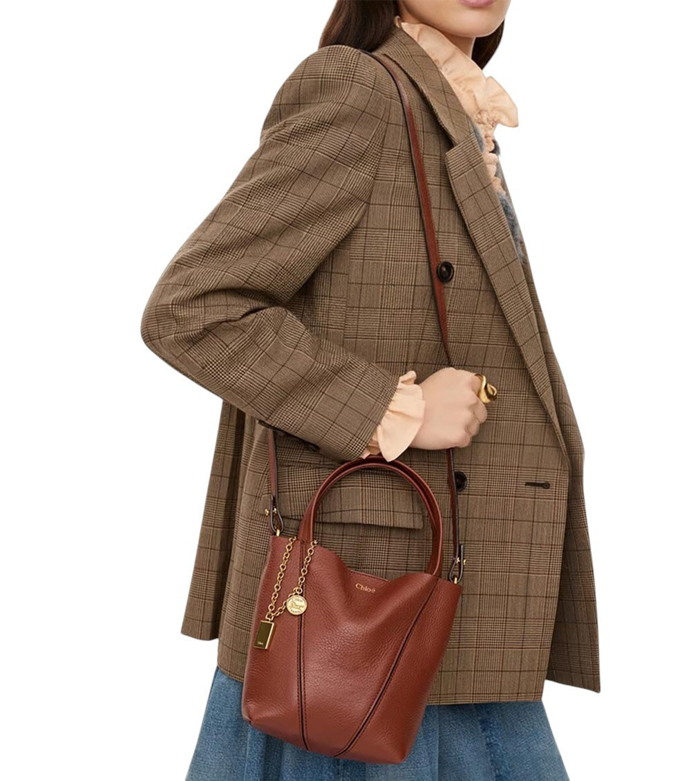 Brown Spin Small Tote 6
