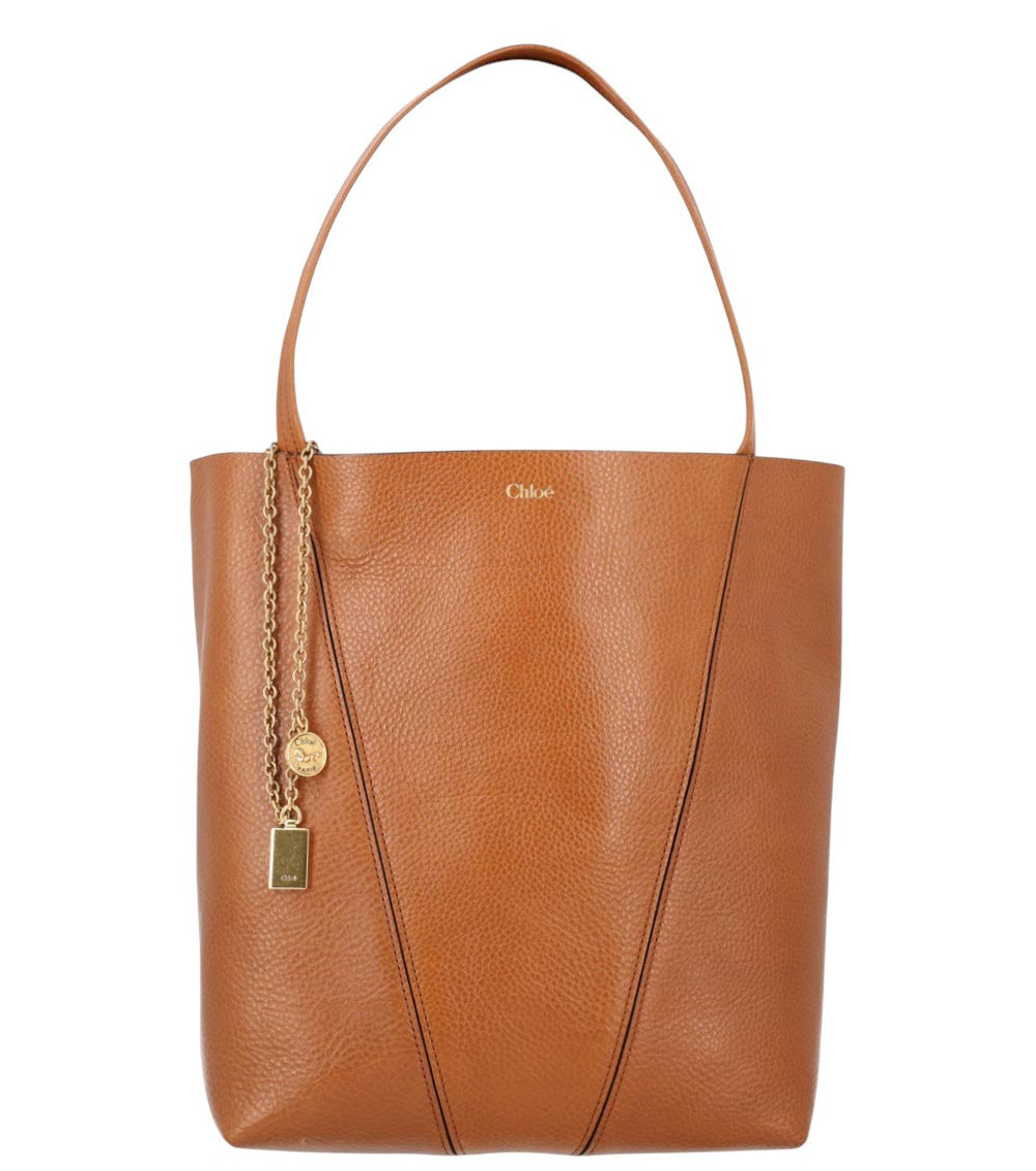 Brown Spin Medium Tote 1