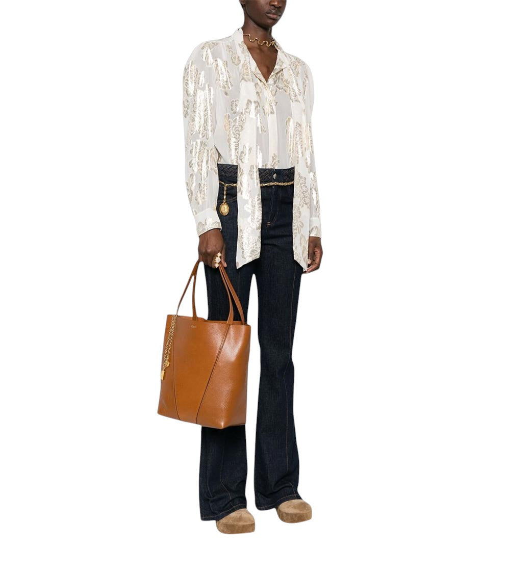 Brown Spin Medium Tote 5