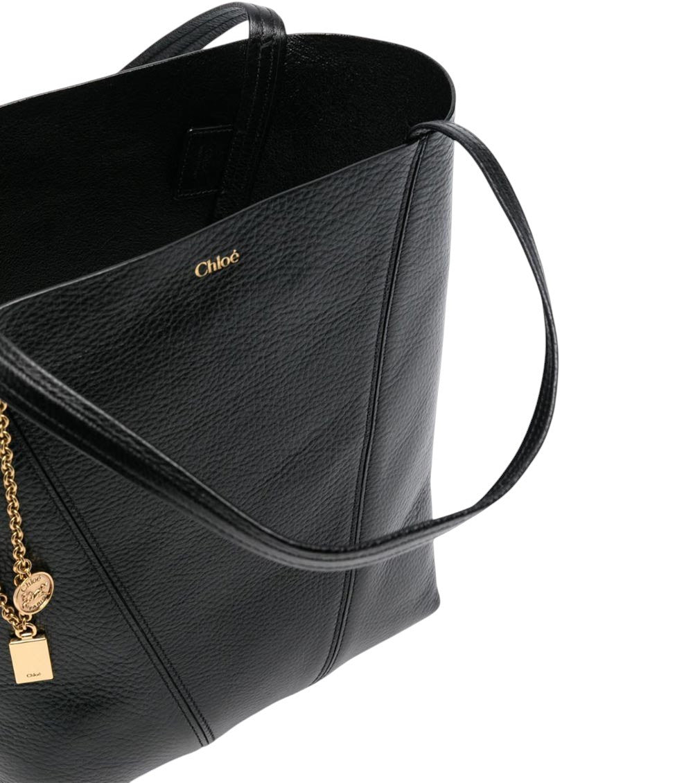 Black Spin Medium Tote 4