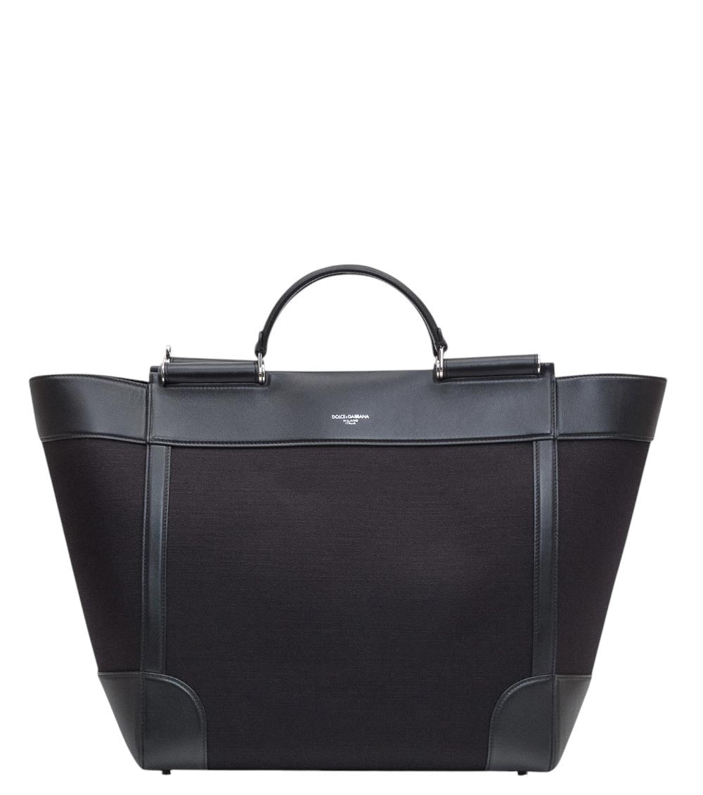 Black Logo Large Tote 1