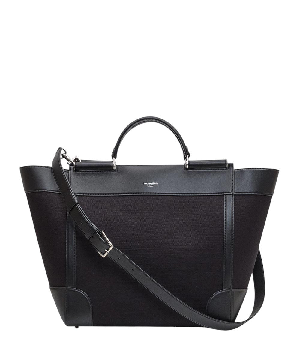 Black Logo Large Tote 2
