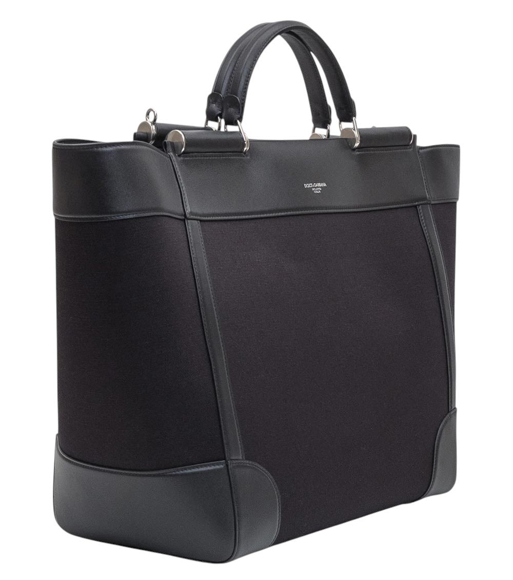 Black Logo Large Tote 3