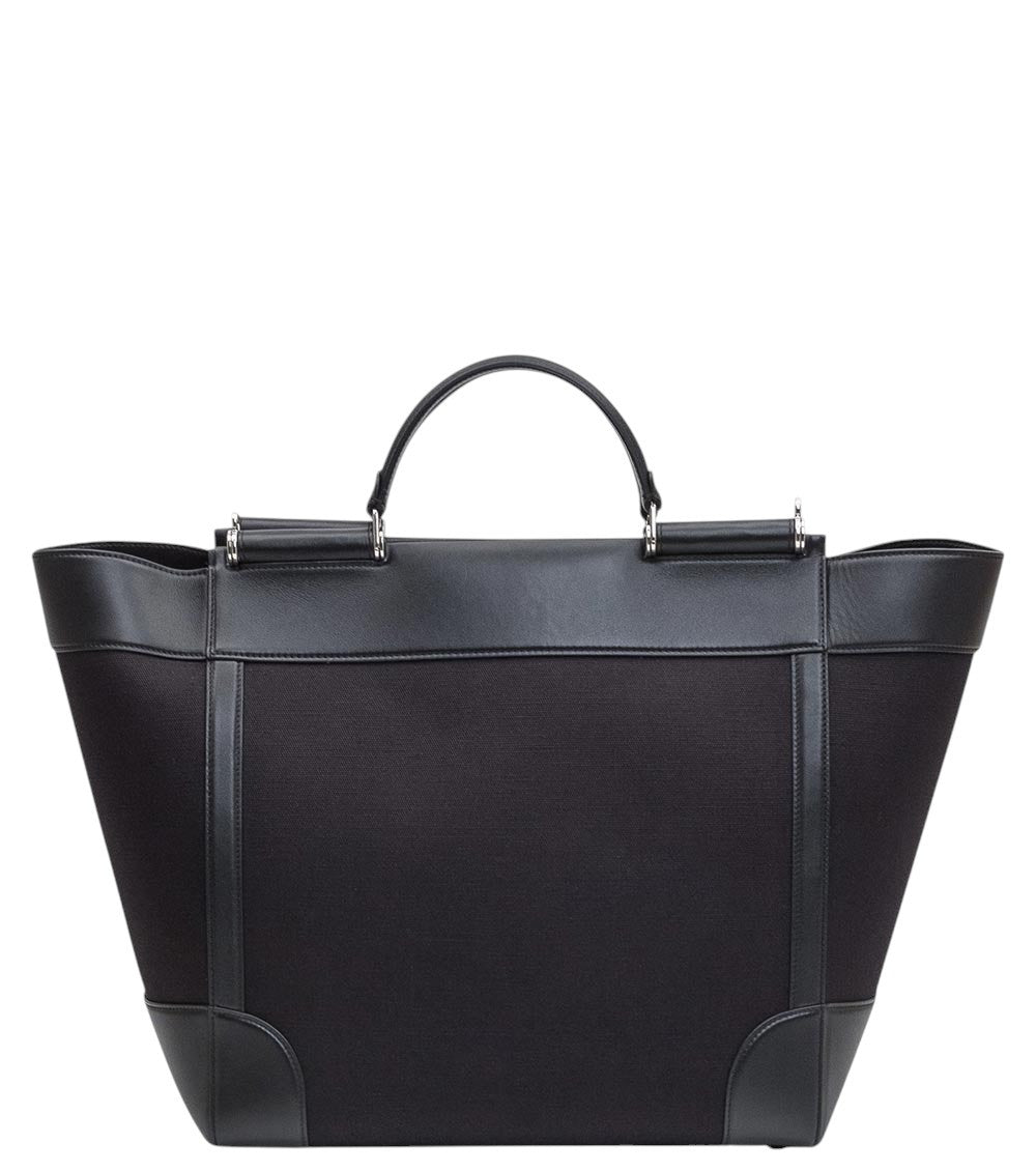 Black Logo Large Tote 4