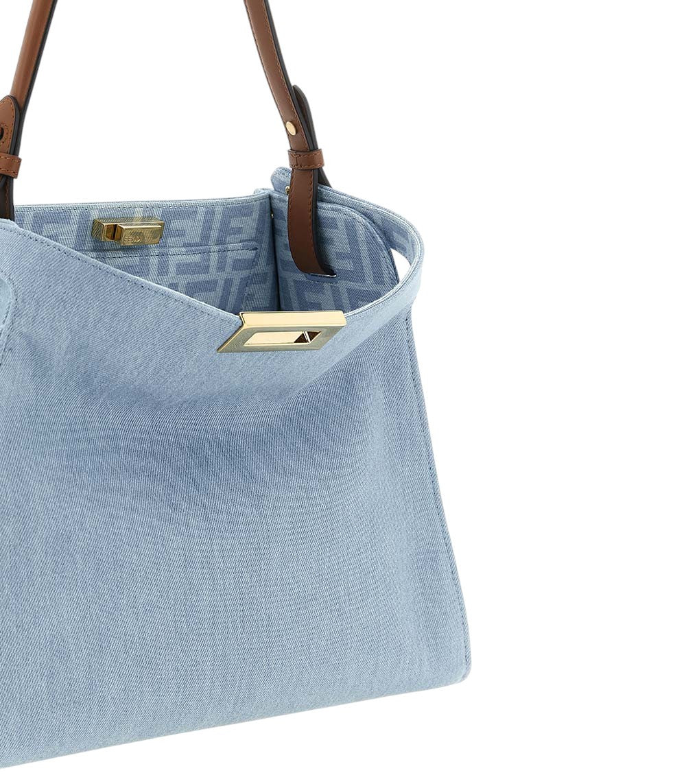 Light Blue Way Medium Shoulder Bag 4
