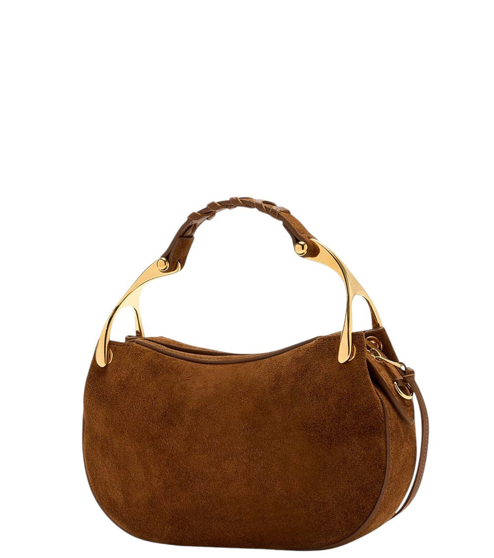 Brown Wishbone Mini Shoulder Bag 2