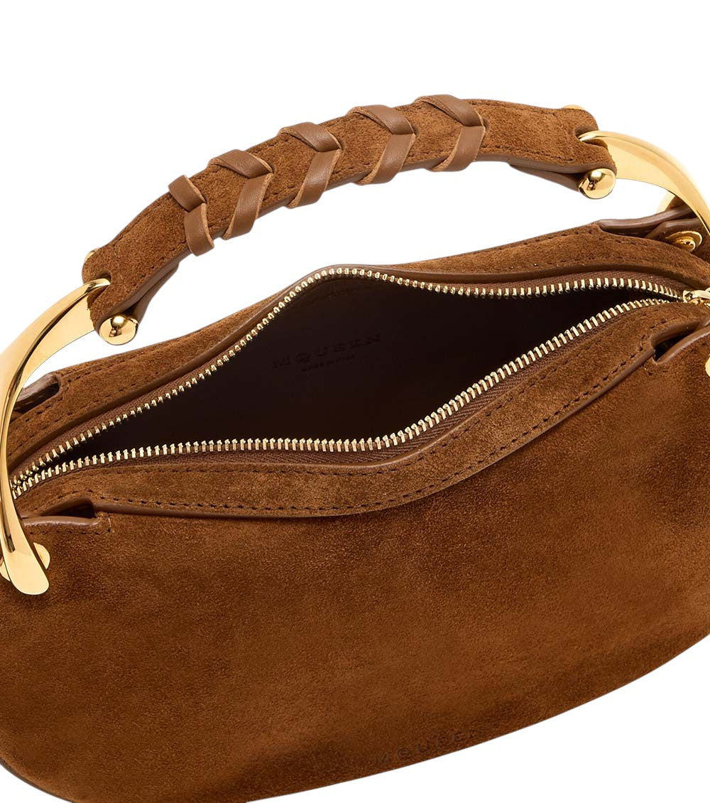 Brown Wishbone Mini Shoulder Bag 3