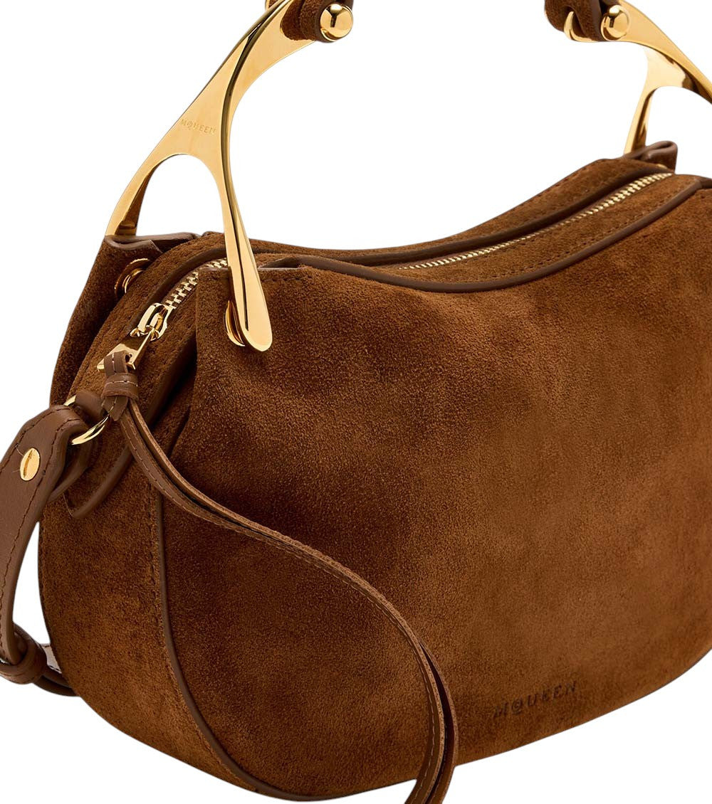 Brown Wishbone Mini Shoulder Bag 4