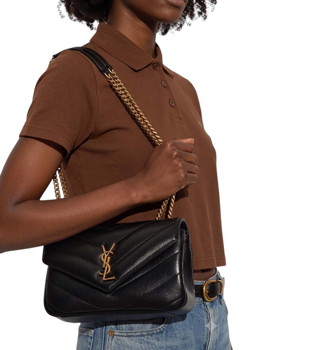Black Loulou Small Shoulder Bag 5