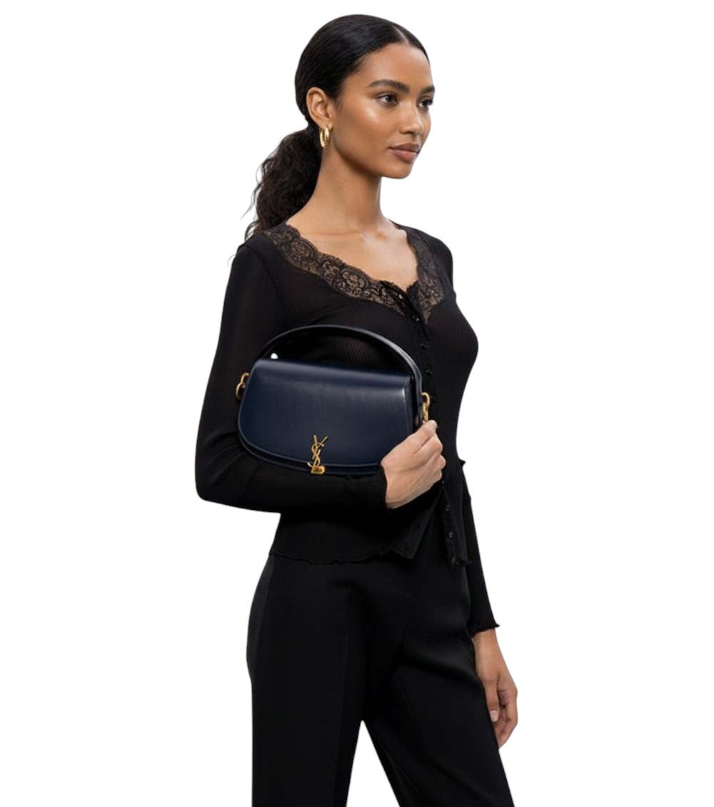 Dark Blue Voltaire Small Shoulder Bag 6