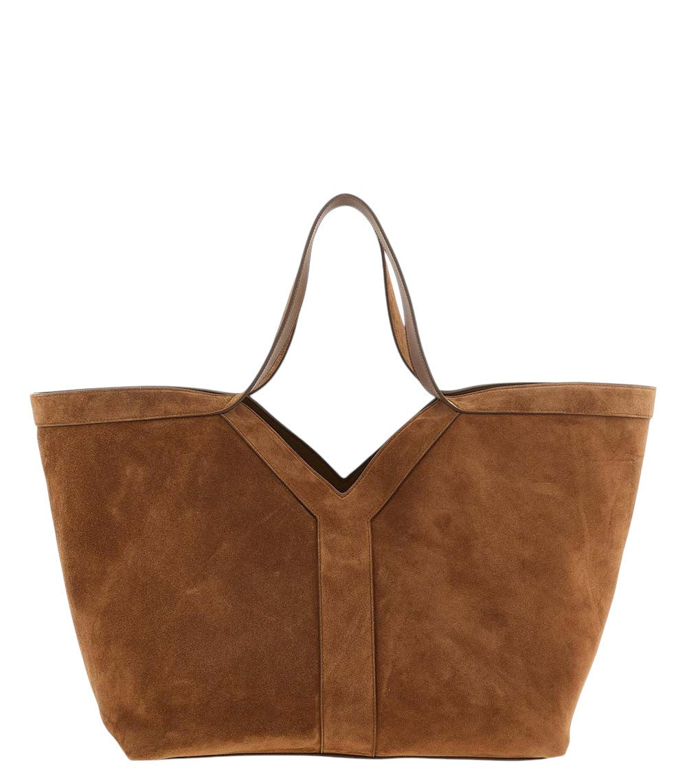 Brown Y Large Tote 1