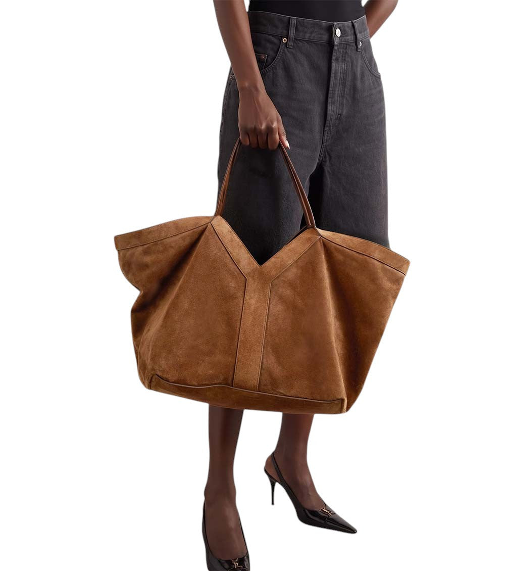 Brown Y Large Tote 5