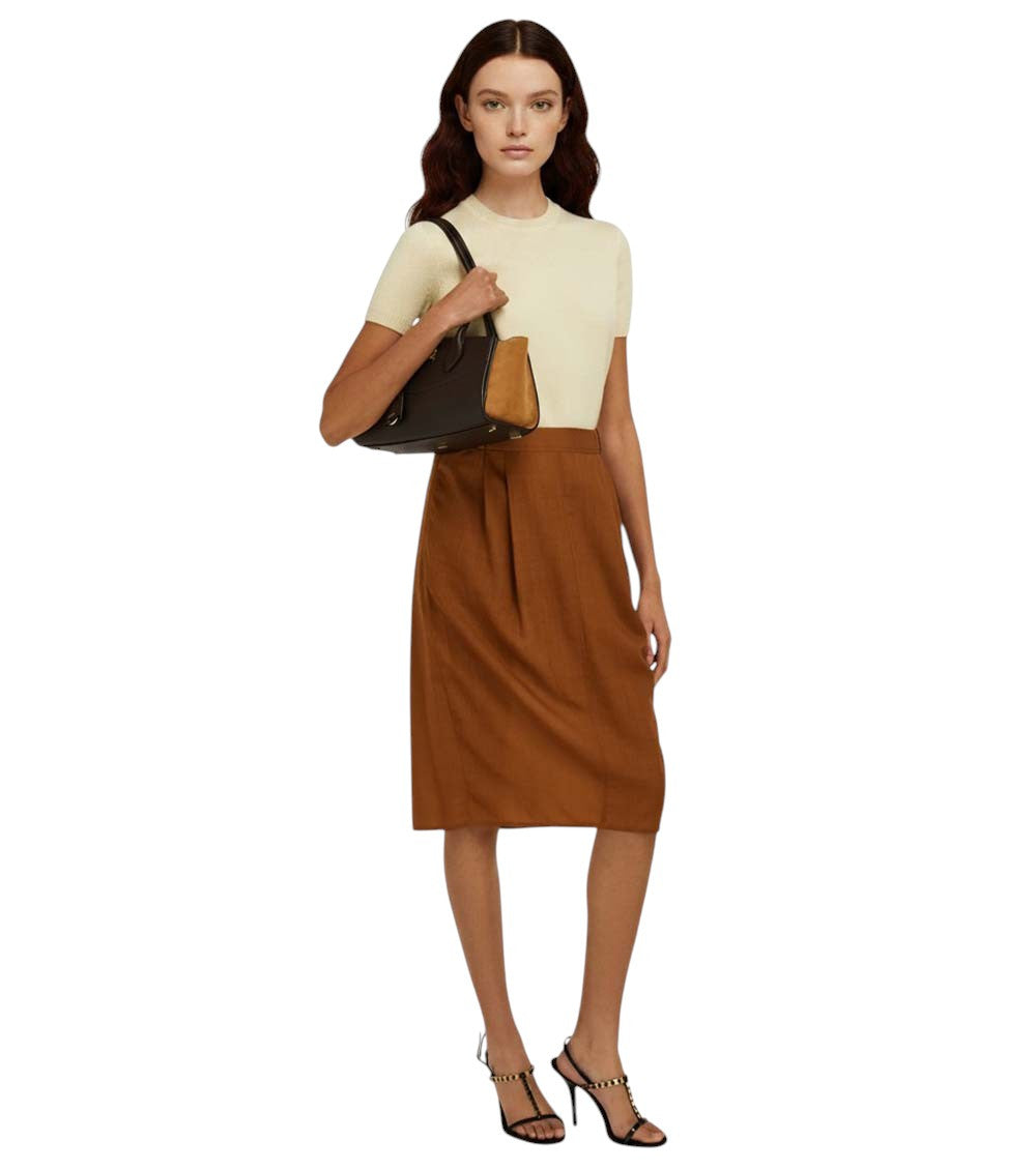 Brown Studio Soft Medium Shoulder Bag 4