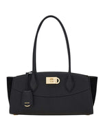 Black Studio Medium Shoulder Bag 1