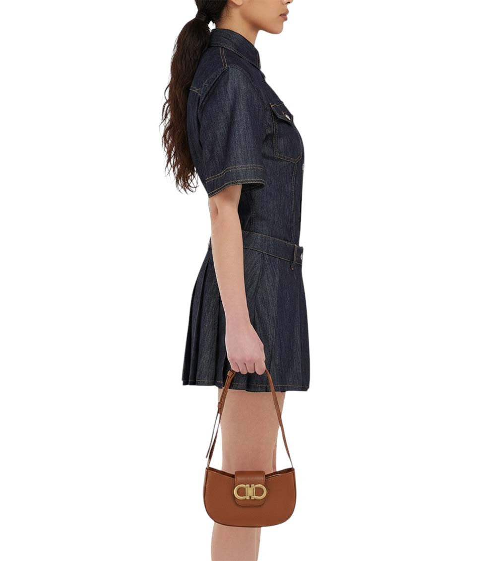 Brown Gancini Mini Shoulder Bag 4