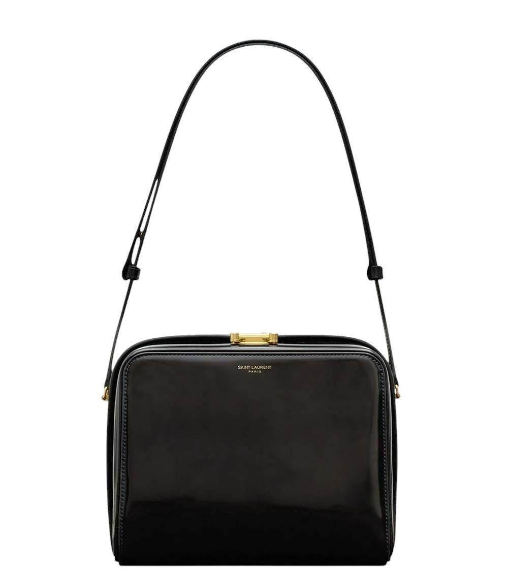 Black Logo Small Shoulder Bag 1