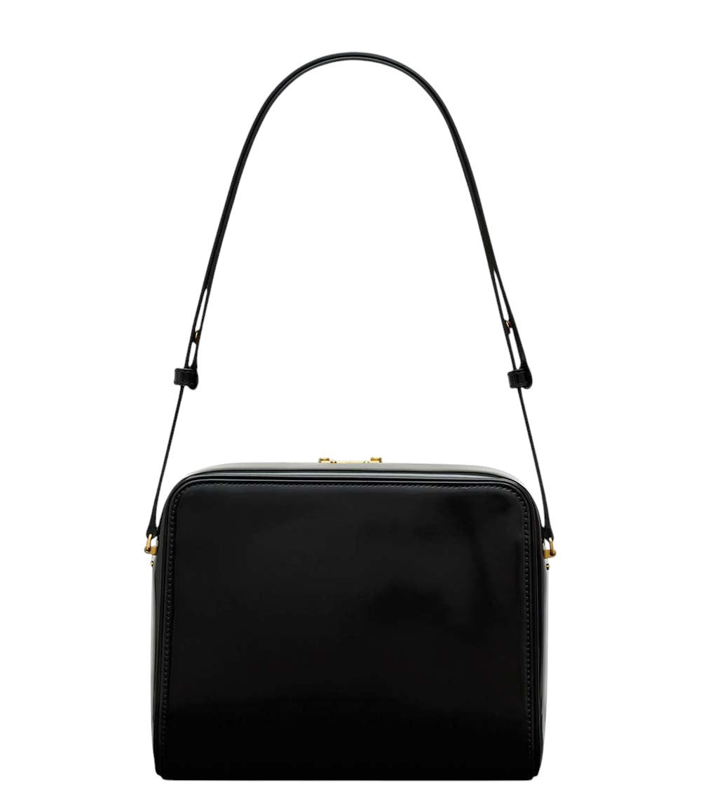 Black Logo Small Shoulder Bag 3